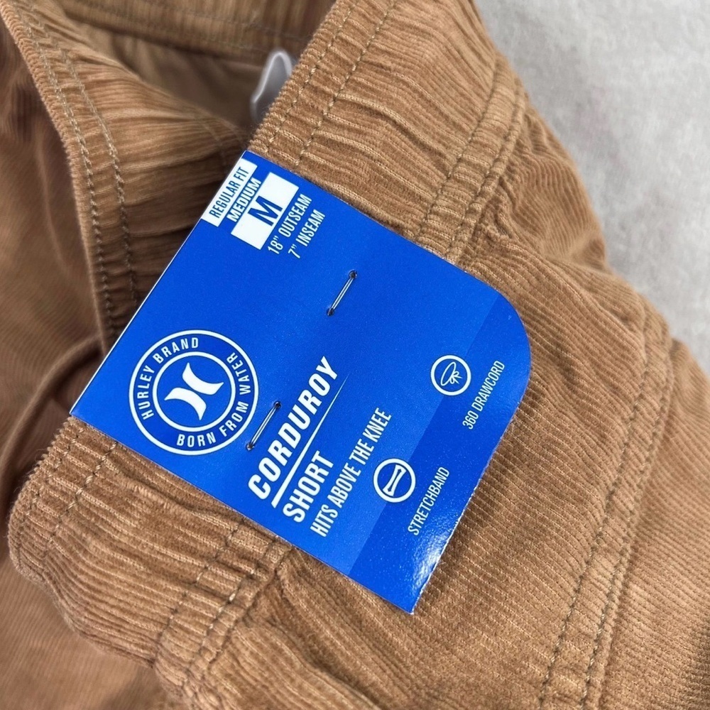 Hurley Coastal Corduroy Retro Surf Shorts | Tan Camel Medium - Picture 10 of 11